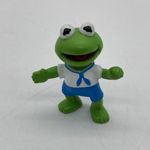 Kermit the Frog Toy Muppet Babies Figure Vintage 1986 PVC Mini 2.25" HA Inc Cover