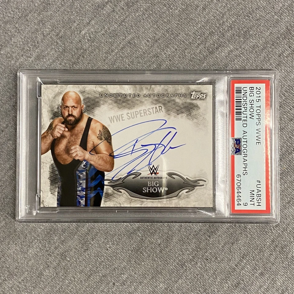 2015 Topps WWE Undisputed Big Show Autograph PSA 9 - Image 1 of 2