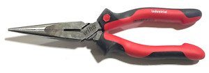 Wiha 8" Long Nose Pliers Industrial SoftGrip 30913