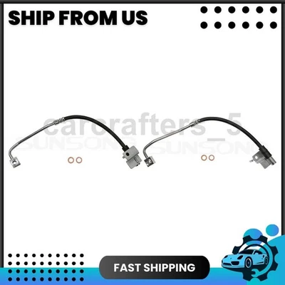 2 mangueras hidráulicas de freno delantero para Ford Mustang 2015 2016 2017 2018 5,2 L Foto 1 de 4