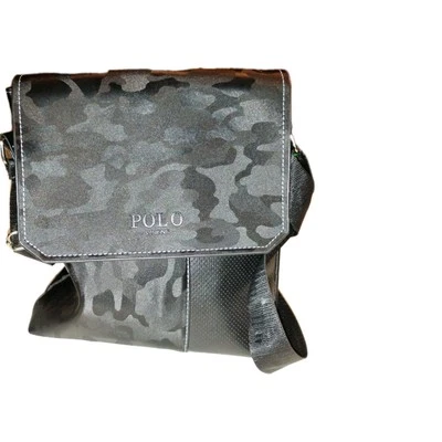 Polo Videng Crossbody Shoulder Bag – Camouflage Black Satchel Men’s Bag - Image 1 of 4