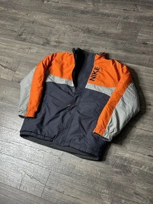 Jaqueta Parka Vintage Y2K Reversível Nike À Prova de Intempéries TAMANHO JUVENIL GRANDE (14-16) - Imagem 1 de 4