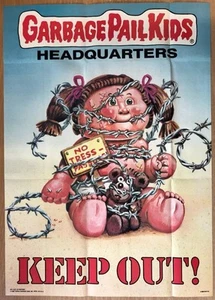 1986 GARBAGE PAIL KIDS POSTER #6 KEEP OUT! - Picture 1 of 1