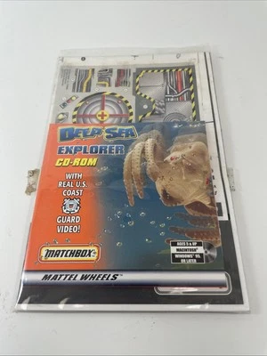 Vintage 1999 MATTEL MATCHBOX DEEP SEA EXPLORER PARTS Stickers/CD rom - Image 1 of 2