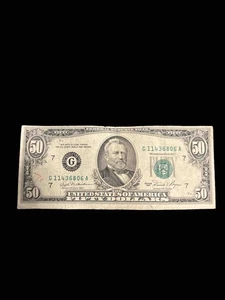 Circulated $50 Bill (Fifty Dollar Bill) - 1981 - Picture 1 of 2