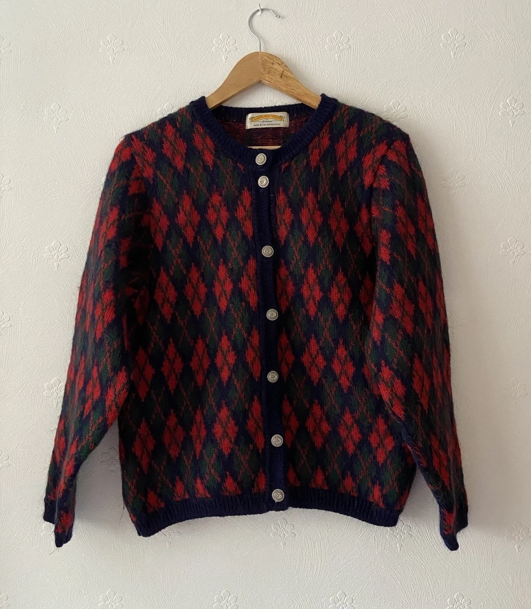 Women's Vintage Plaid Knitted Cape - Scottish Style Hooded Poncho Cardigan For Cold Weather