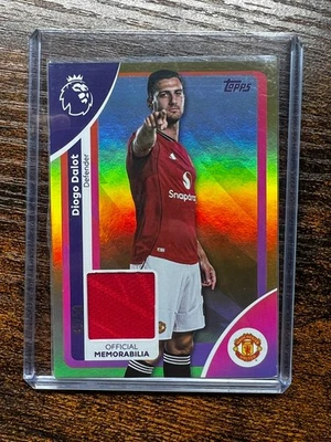 2025-26 Topps Premier League Diogo Dalot Player Worn Patch Gold Foil 45/50 SP - Image 1 of 3