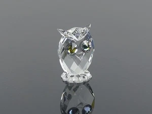 SWAROVSKI OWL (7654-038-000) MINI CRYSTAL FIGURINE W/ BOX - Picture 1 of 6