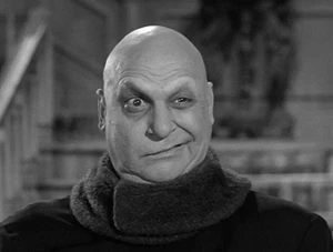 Uncle Fester Addams Family Halloween Costume - Magic Light Bulb + Bald Head Wig! - Picture 1 of 5