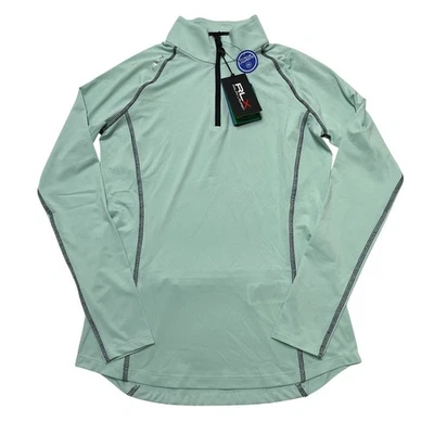 Pullover RLX Ralph Lauren para mujer XXS verde golf 1/4 cremallera activa absorbente de humedad Foto 1 de 4