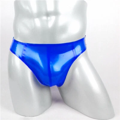 Latex Slips Gummi Shorts Beach Swim Dunkelblaue Unterwäsche Hose Einfarbig 0,4mm - Bild 1 von 4