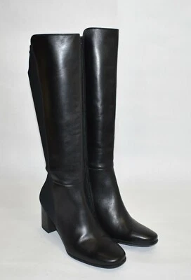 Nueva Bota hasta la Rodilla Paul Green Belmont Cuero Negro Talla 5.5 UK 8 US Precio de venta sugerido por el fabricante $499 Foto 1 de 4