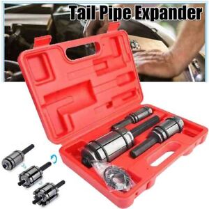 Exhaust Pipe Expander Tail Pipe Muffler Spreader Tool 3 Pieces 1-1/8" to 3-1/2"