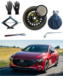 Kit Rueda de Repuesto 16" para Mazda 3 con Gato, Llave y Funda - Imagen 1 de 5