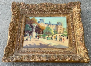 Lovely Vintage European "Children Playing" Orig. Oil Painting on Canvas. Signed - Picture 1 of 16