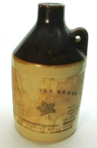 Vintage The Little Crock Vermont Maple Syrup Original Cork Contents FULL USA - Picture 1 of 6