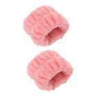 1 Paar Armbänder Starke Wasserabsorption Reine Damenhandtücher (Pink)