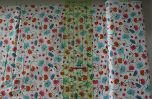 Henry Glass busy Bees Floral quilting cotton by yard or by half yard, super cute - Picture 1 of 4