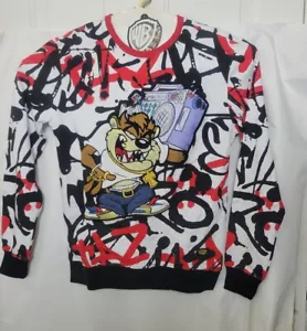 Looney Tunes Crew Sweatshirt/Pullover, Tazmanian Devil bestickt Größe S A10 - Bild 1 von 7