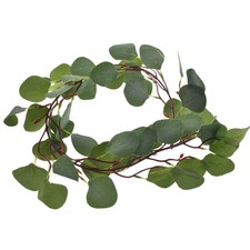 Ghirlanda di eucalipti artificiali Faux Silk Leaf Vine Green Decor Wedding