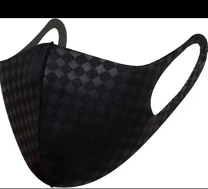 Luxury Fashion Black Face Mask Cooling Protex UPF 50+ Reusable Washable - Picture 1 of 5