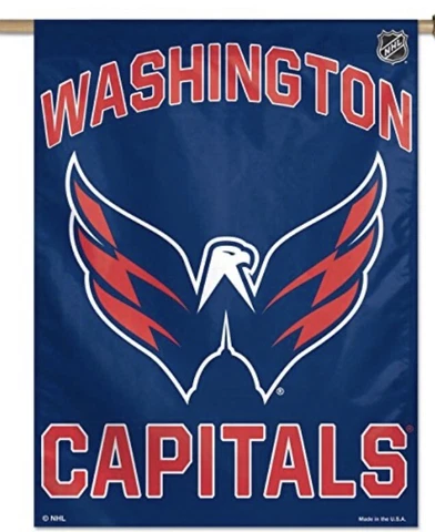 WASHINGTON CAPITALS 28"X40" HOUSE FLAG OR WALL BANNER HIGH QUALITY Cover