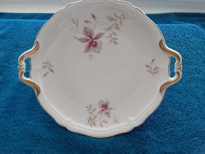 Vintage Rosenthal Schnitzelrand Kuchenteller Orchidee Aida Bahnhof Selb Germany - Bild 1 von 5
