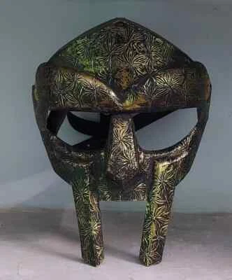 Halloween MF DOOM Mask Mad-villain Mild Steel Face Armor Hand-Forged Doom mask - Image 1 of 4