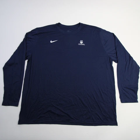 UConn Huskies Nike Dri-Fit Long Sleeve Shirt Men's Navy New Cover