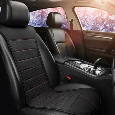 Car Front Seat Heated Cushion Heating Cover Keep Warm Temperature Control Black - Image 1 of 4