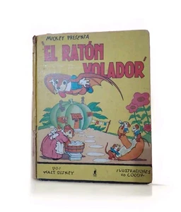 Old Disney's Silly Symphony FLYING MOUSE 1936 Book in Spanish Molino Ed. Spain - Imagen 1 de 8