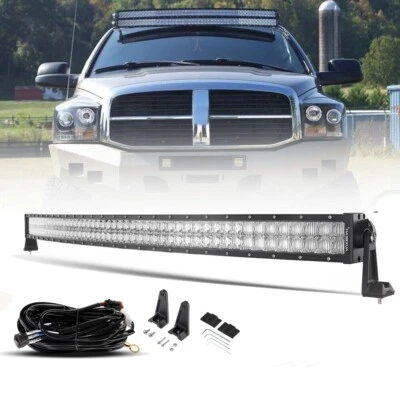 50" Curved 288W Roof LED Light Bar Spot Flood Combo Lamp For RAM 1500 2500 3500 Foto 1 de 4