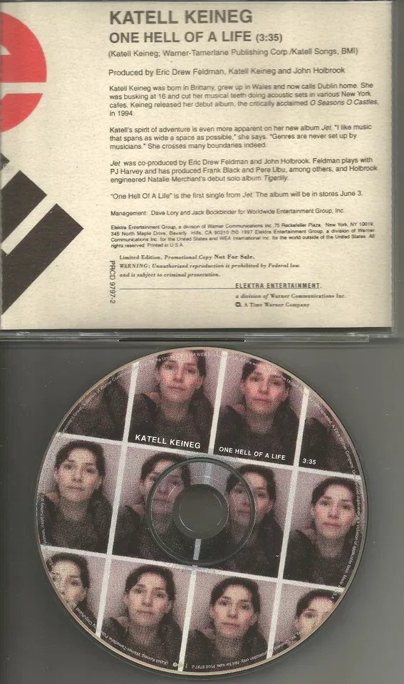 KATELL KEINEG One hell of Life PROMO DJ CD single Natalie Merchant 10000 Maniacs - Image 1 of 1