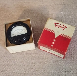Vintage Gauge TRIPLETT Model 221-T 0-10 AMP ~ Original Box ~ - Picture 1 of 9