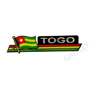 Pegatina de parachoques Togo / Pegatina de bandera Togo / Pegatina de parachoques Togo "3 x 11 3/4" - Imagen 1 de 1