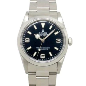 ROLEX Explorer I 14270 Serial P Automatic Black Dial Mens Watch 90269333 - Picture 1 of 7