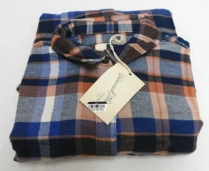 Universal Thread Women’s Long Sleeve Blue Plaid Flannel Button Up Shirt Size XS - Picture 1 of 10