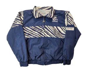 Chalk Line Vintage Zubaz Dallas Cowboys Blue Winbreaker Jacket Youth Boys 10-12 - Picture 1 of 9