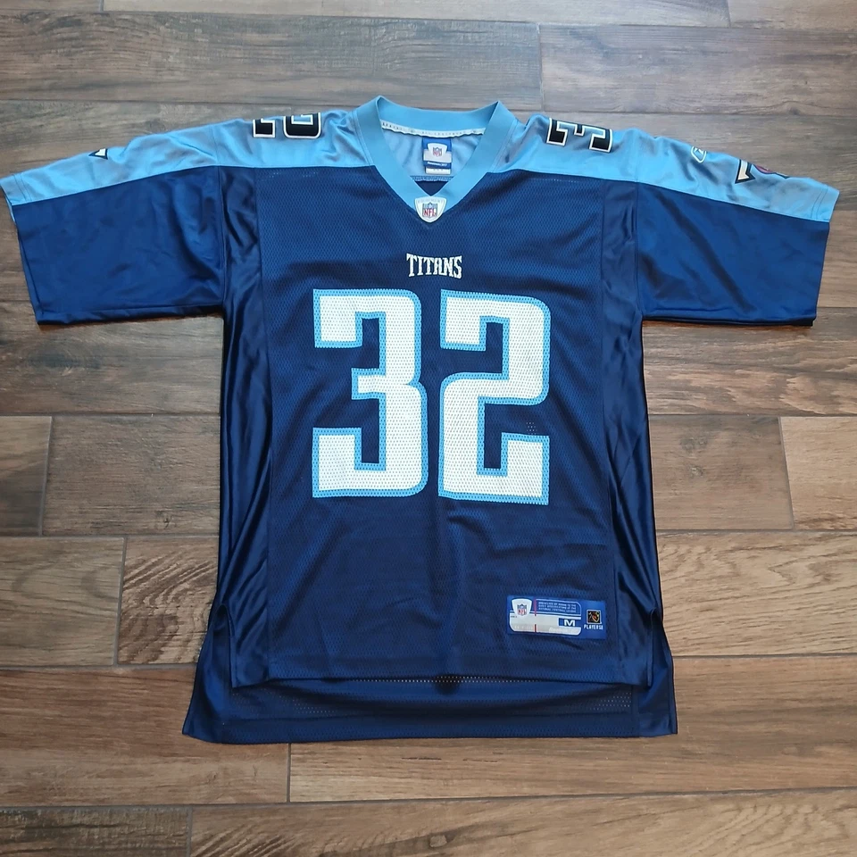 Camiseta deportiva vintage de los Tennessee Titans para hombre azul medio Reebok Adam Pacman Jones Y2K Foto 1 de 4