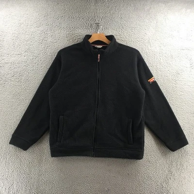 Orvis Jacket Mens XL Black Full-Zip Fleece Mock Neck Hand Pockets Warm Outdoor - Image 1 of 4