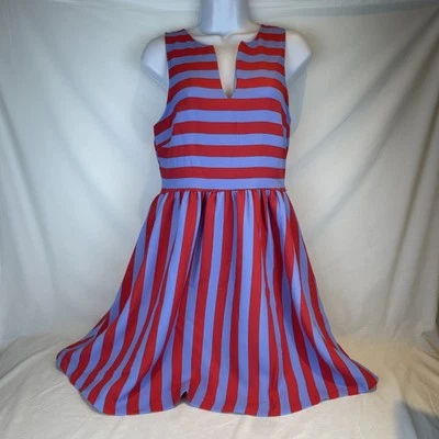 Vestido sin mangas EVERLY talla S cremallera trasera yate club de campo preparación ajuste y acampanado EE. UU. Foto 1 de 4