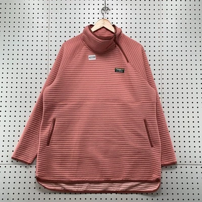 LL Bean Sudadera Acanalada Mujer XL Rosa Corral Hombro Cremallera Bolsillo 23x31 Foto 1 de 4