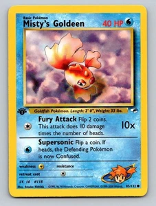 Misty's Goldeen (85) Common Gym Heroes 085/132 1st Edition Vintage WotC NM - Picture 1 of 2