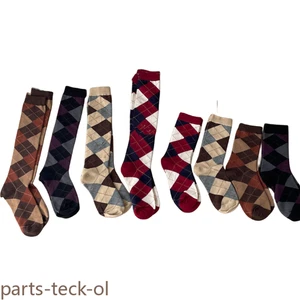 Women Crew Ankle Striped Ringge Casual Solid Design Classic Fashion Socks 5Pairs - Picture 1 of 15