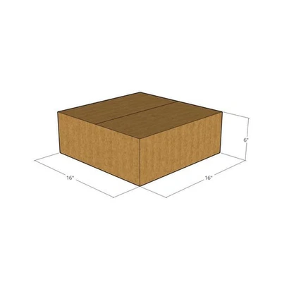 16x16x6 New Corrugated Boxes for Moving or Shipping Needs 32 ECT - Image 1 of 3