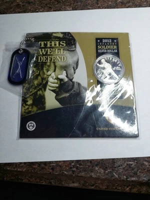 2012 Infantry Soldier Silver Dollar - Image 1 of 2