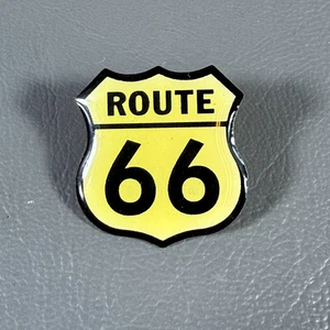 Vintage Route 66 Enamel Pin Hat Pin Vest Pin Back Button Lapel Tie Tack *READ - Picture 1 of 4