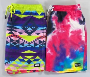 Men's Neff Polyester 7" Inseam Board Shorts Swim - Picture 1 of 5