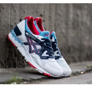 Asics Gel Lyte V Five Navy Blue, Red, White/Gray Red Size 6 - Picture 1 of 11