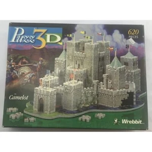Puzz 3D Puzzle Camelot 620 Pieces 1997 Brand New Factory Sealed Vintage - Picture 1 of 2